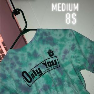 Tie dye kinda cropped tee